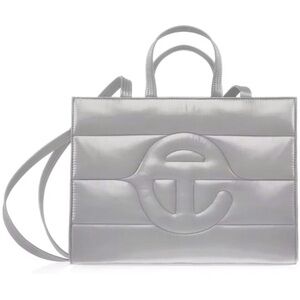 Limited edition Telfar grey puff tote size medium